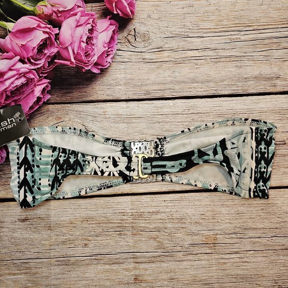Kushcush by Kerry Cushman Bandeau Swim Top M New Bikini - Picture 3 of 10